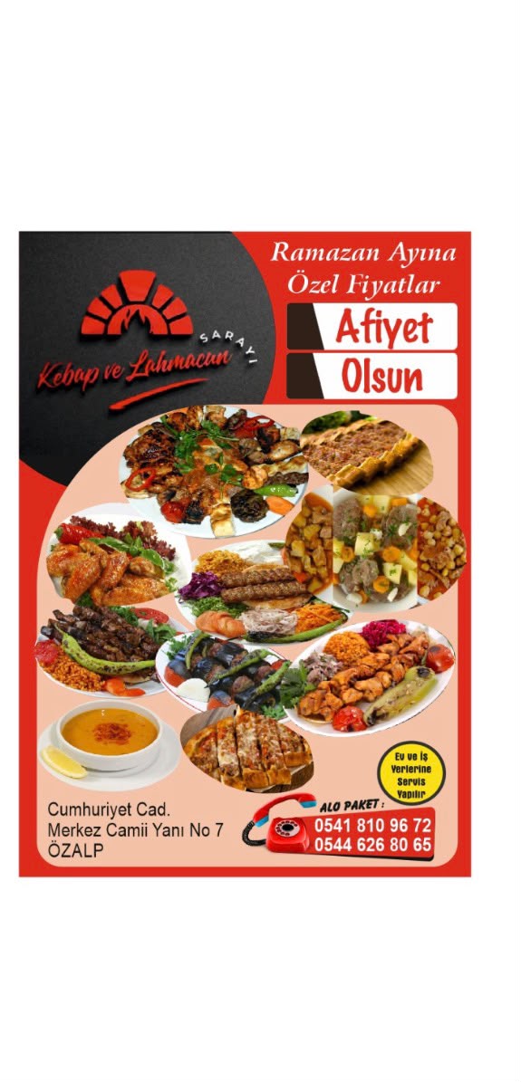 Kebap ve lahmacun kampanya afişi